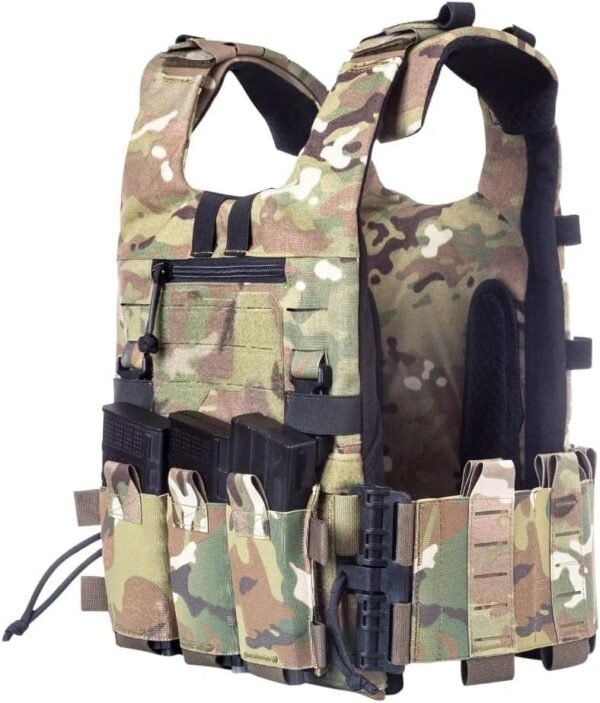 [KDTAC] GTPC2.0 Tactical Vest - 500D Cordura, MOLLE Panels, Side Close-Up, Multicam (MC) - Modular Combat System