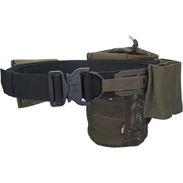 KDTAC Survival Game Tactical Belt - 500D Cordura Laser-Cut MOLLE Webbing - Ranger Green