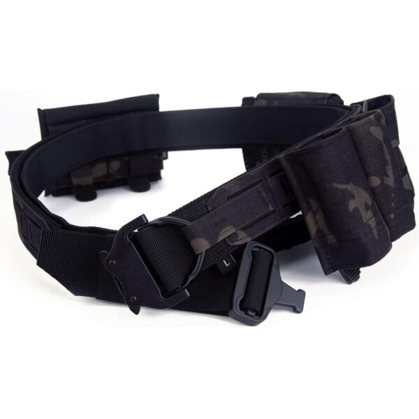 KDTAC Survival Game Tactical Belt - Quick-Release Buckle Mechanism - MultiCam Battle Kit (MCBK)