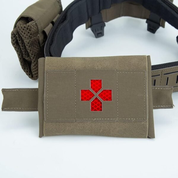 KDTAC Survival Game Tactical Belt - Rapid-Access Medical Pouch System - Ranger Green (RG)