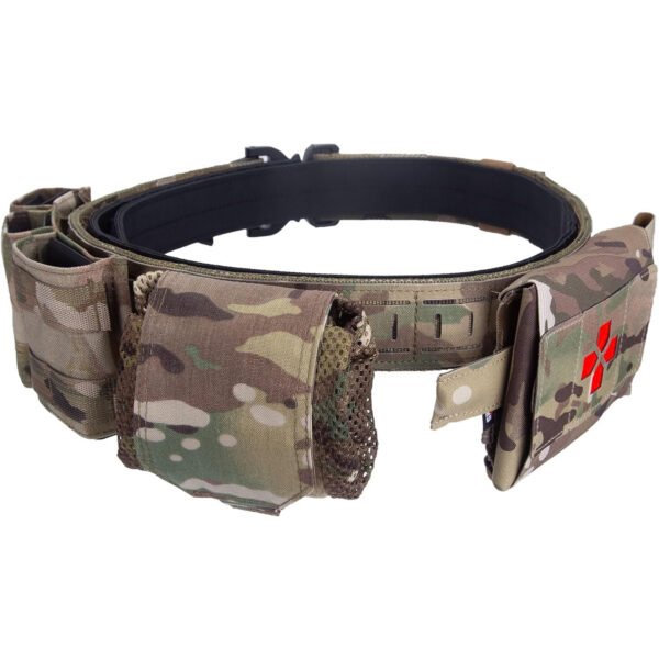 KDTAC Survival Game Tactical Belt - Side Details - MultiCam