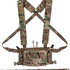 [KDTAC] CRM Dragonfly Multicam Tactical Chest Rig - 500D Cordura® SWIFT CLIP System | M4/MP5/MP7 Multi-Mag Compatibility | Combat-Ready Loadout Platform